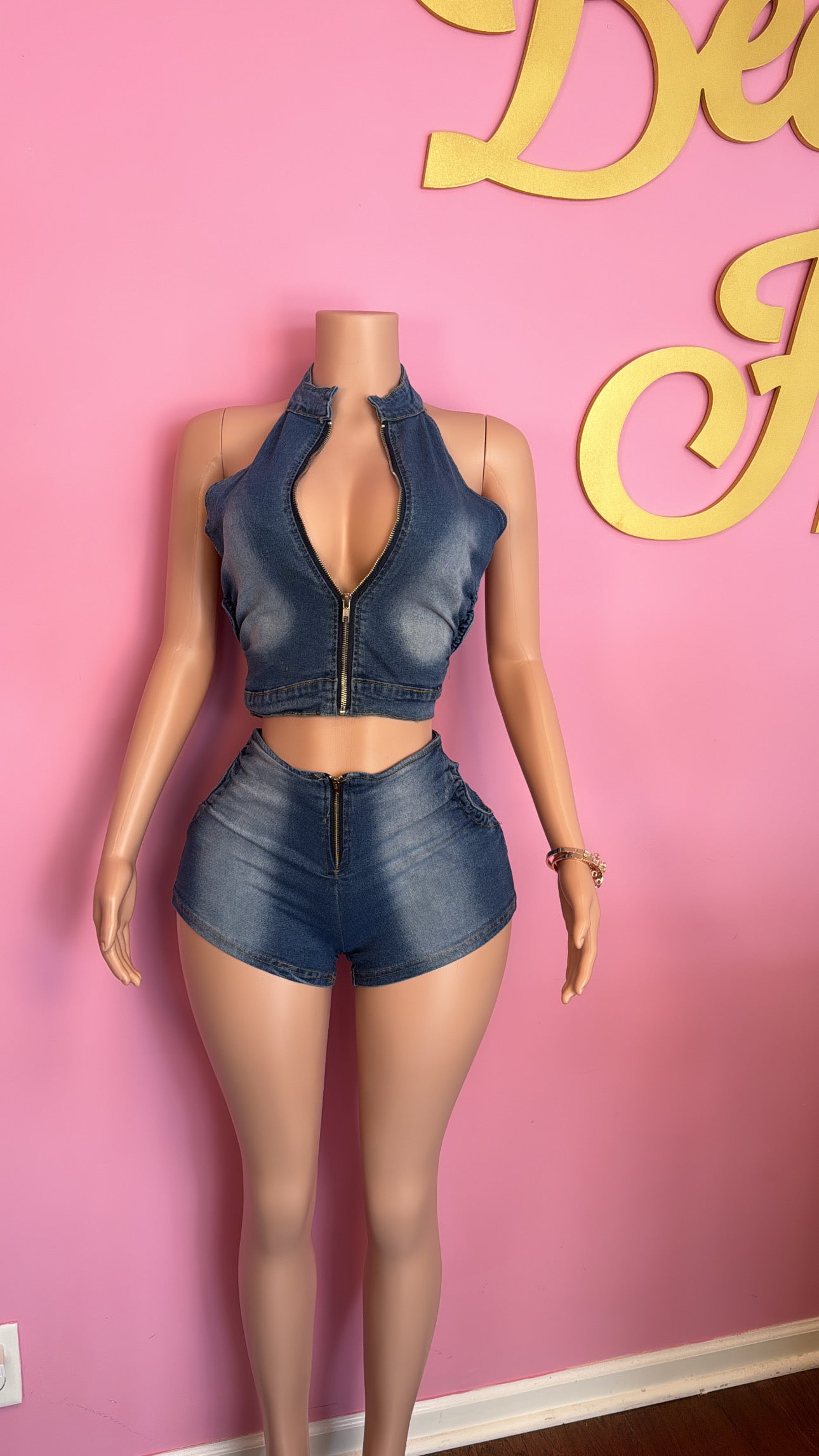 Dessy- Denim Two Piece