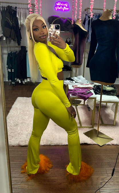 Track Star- Three Piece Set (Lemon)