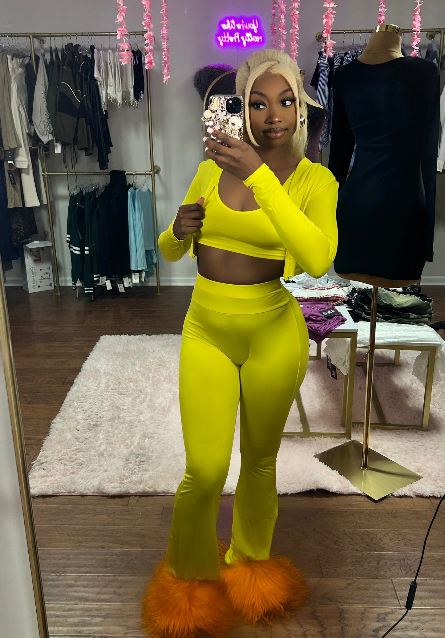 Track Star- Three Piece Set (Lemon)