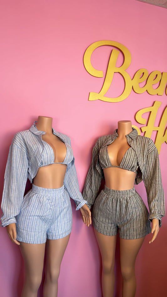 Casey- Three Piece Linen Set
